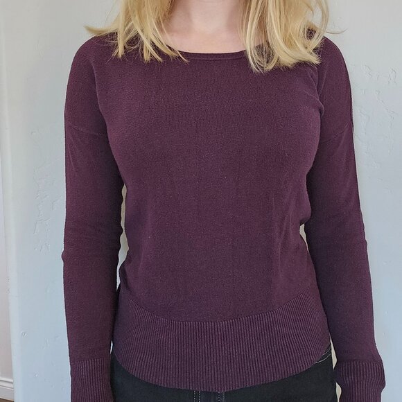 Dark Purple Loft Sweater - Picture 2 of 4